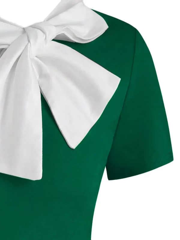 1950s Bowknot Collar Swing Dress sold by Retro Stage product image thumbnail 3
