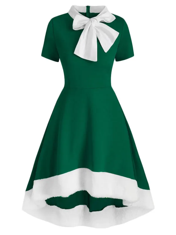 1950s Bowknot Collar Swing Dress sold by Retro Stage