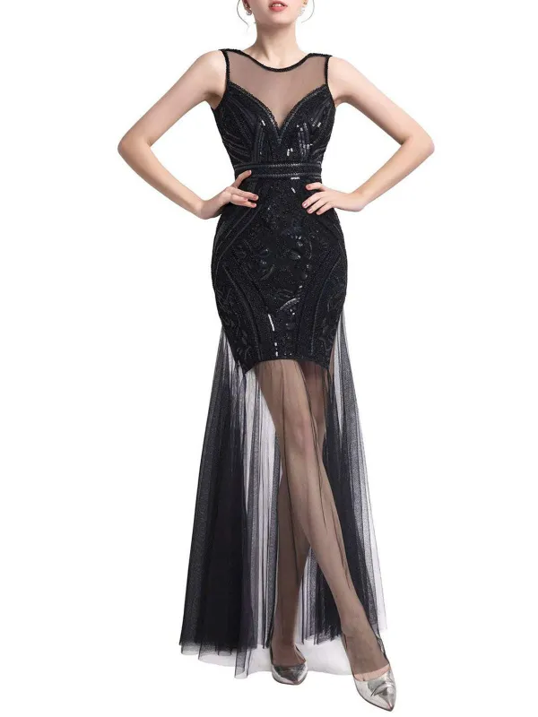 [US Warehouse] 1920s Sequin Wedding Dress sold by Retro Stage