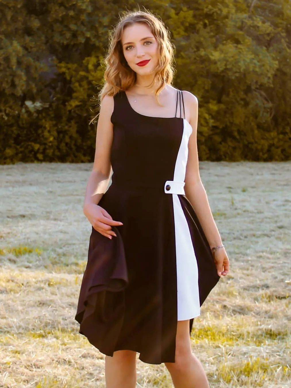 Black 1950s Solid Spaghetti Dress sold by Retro Stage product image thumbnail 3