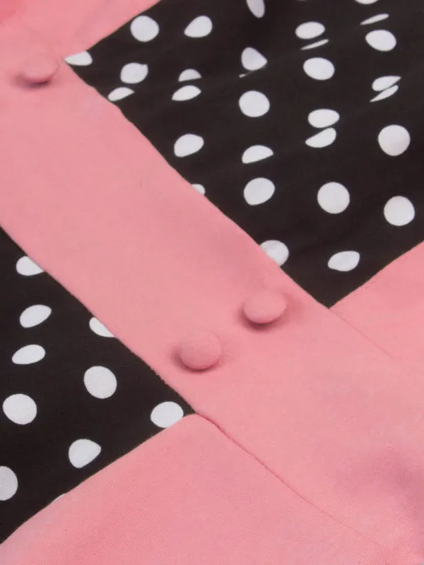 1950s Polka Dot Patchwork Dress sold by Retro Stage product image thumbnail 3