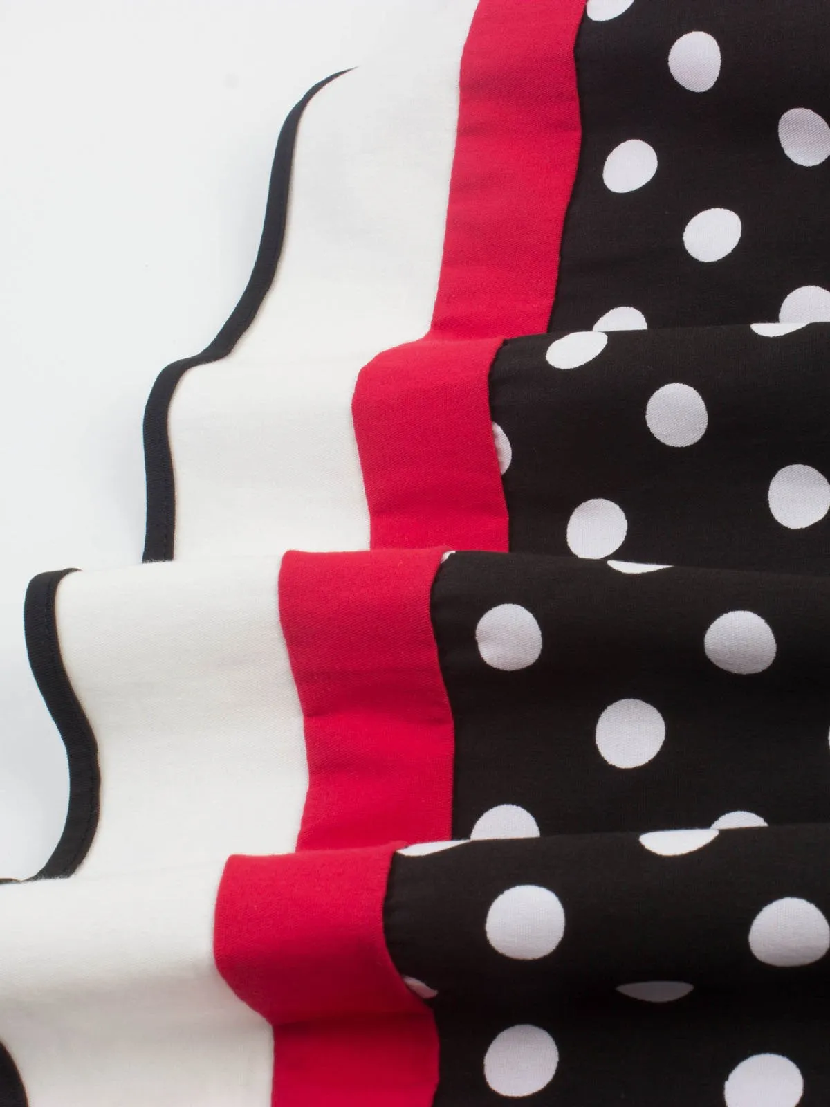 1950s Polka Dot Belted Patchwork Dress sold by Retro Stage product image thumbnail 4