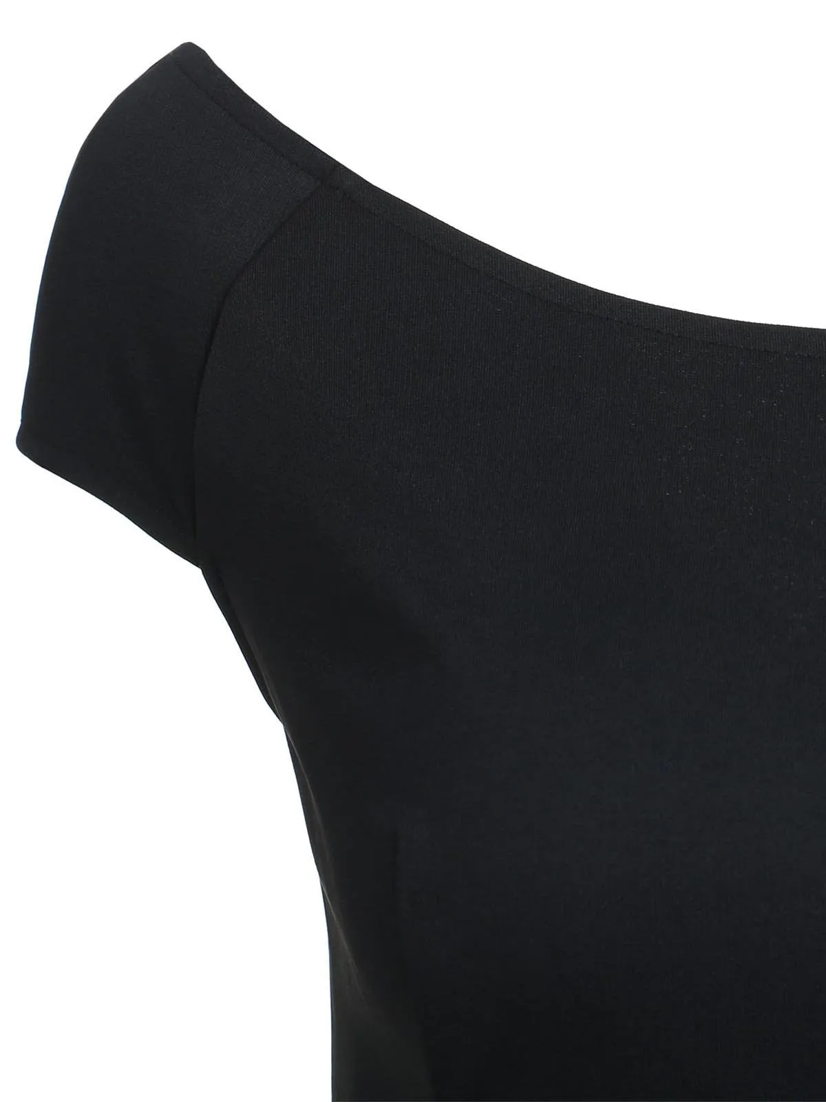 1950s Floral Print Off Shoulder Dress sold by Retro Stage product image thumbnail 3