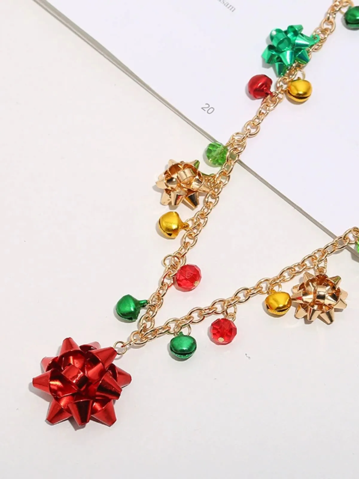 Christmas Flower Bell Necklace & Bracelet & Earring Set sold by Retro Stage product image thumbnail 5