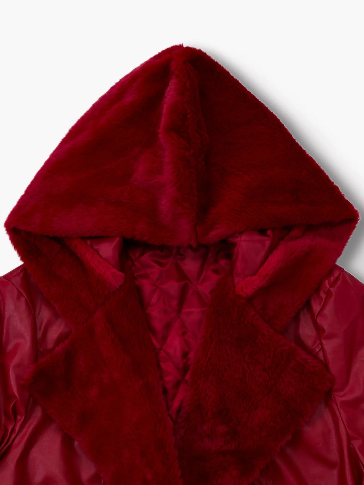 1950s Leather Fur Collar Hooded Coat sold by Retro Stage product image thumbnail 3