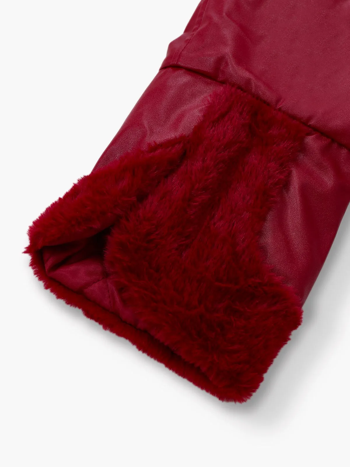 1950s Leather Fur Collar Hooded Coat sold by Retro Stage product image thumbnail 4