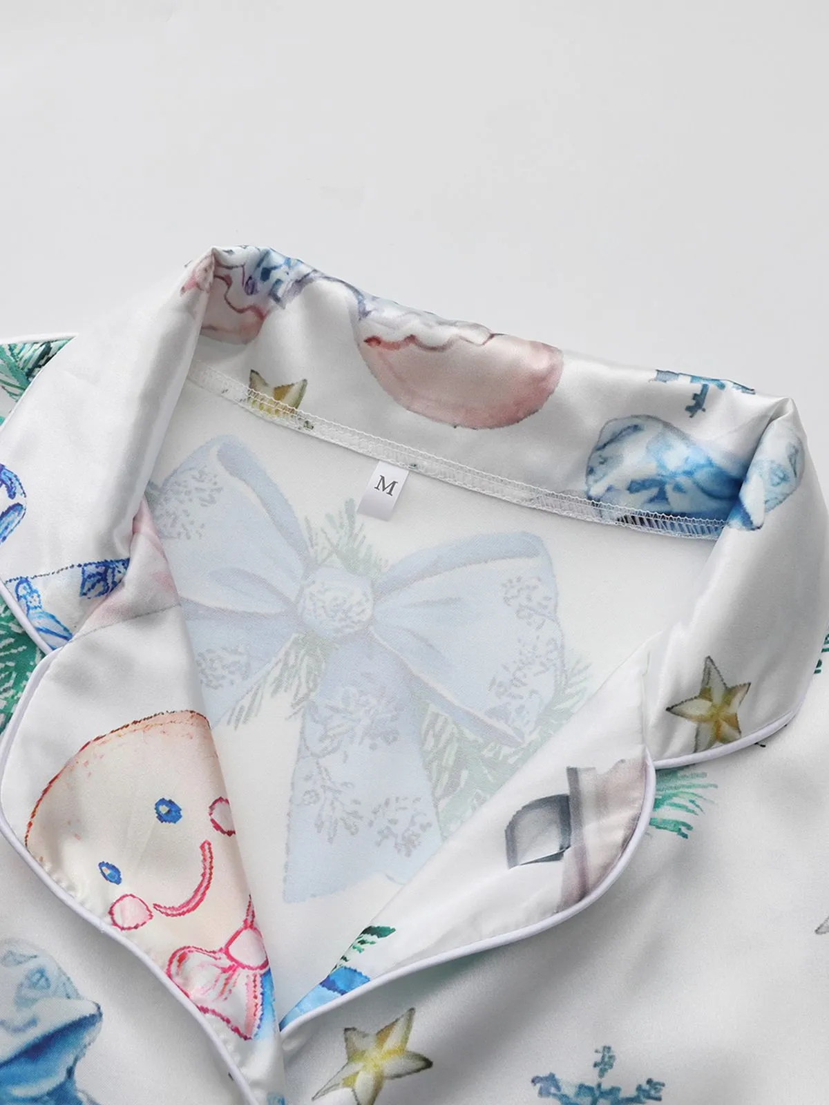 Blue 1940s Christmas Nutcracker Candy Cane Pajama Set sold by Retro Stage product image thumbnail 4