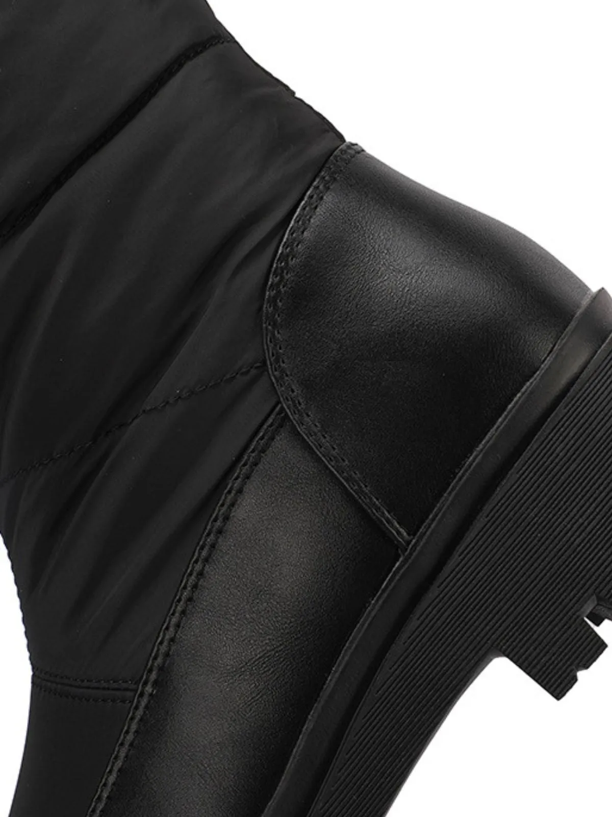 Faux Fur Knee High Snow Down Fabric Boots sold by Retro Stage product image thumbnail 5