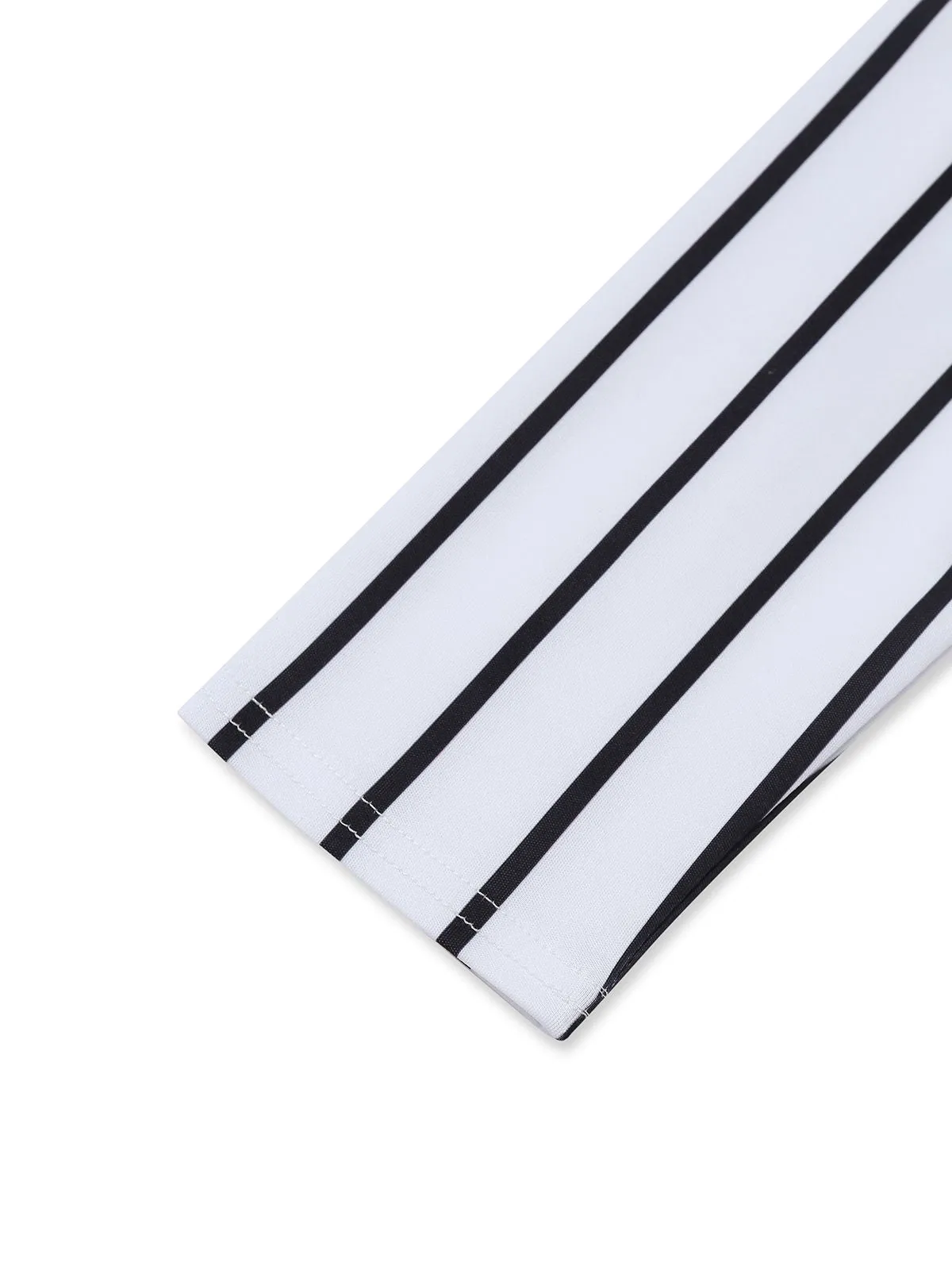 2PCS 1930s Striped Off-Shoulder Top & Fishtail Skirt sold by Retro Stage product image thumbnail 5