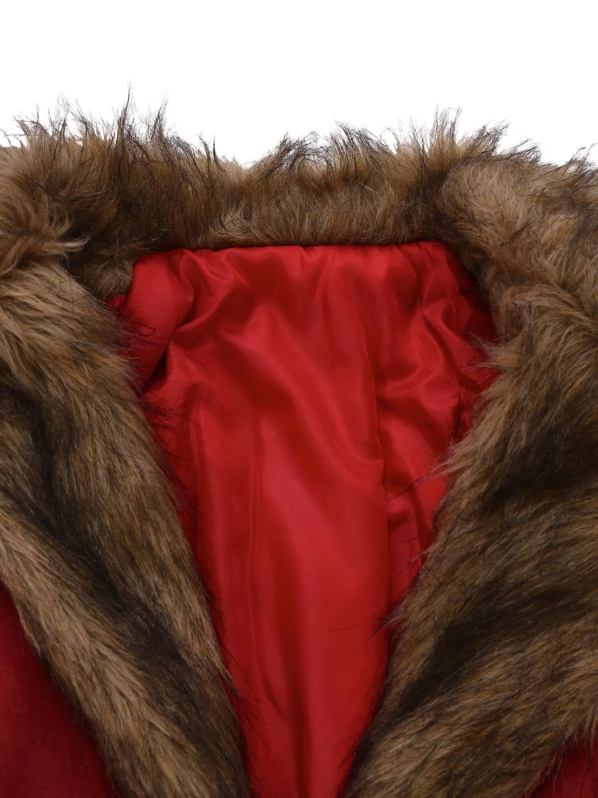 1950s Faux Fur Collar Lapel Belt Coat sold by Retro Stage product image thumbnail 3
