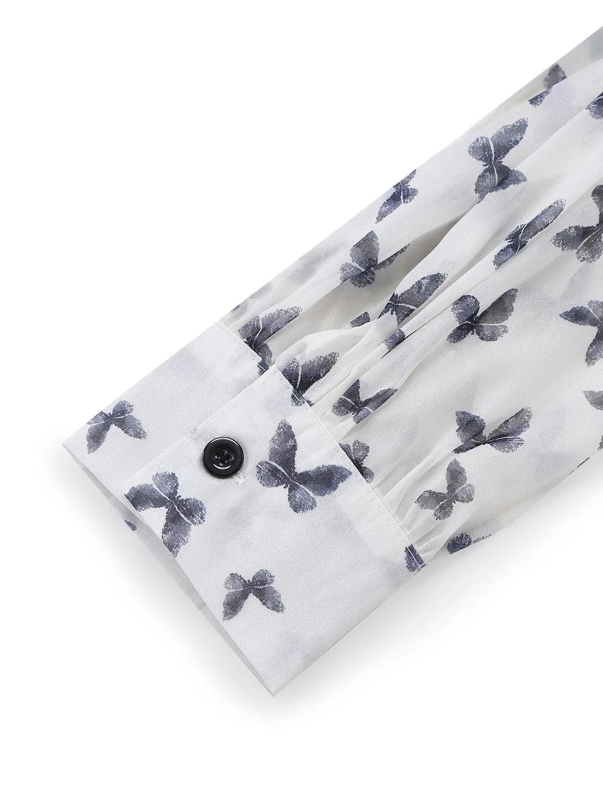 White 1980s Butterfly Pearl Pleated Velvet Corset Midi Dress sold by Retro Stage product image thumbnail 3