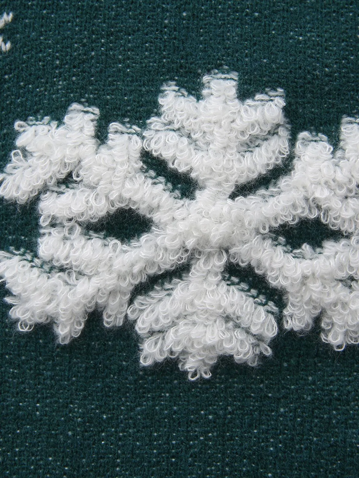 1940s Christmas Fleece-Snowflake Turtleneck Sweater sold by Retro Stage product image thumbnail 4