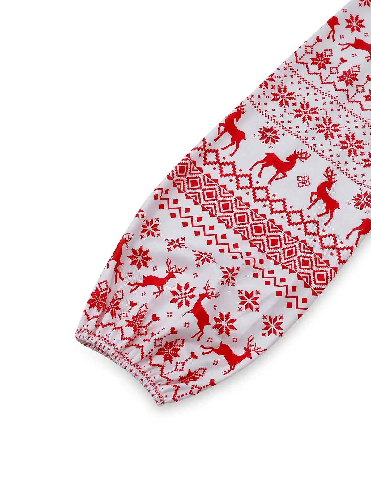 Red 1960s Christmas Reindeer Lace-Up Backless Dress sold by Retro Stage product image thumbnail 5