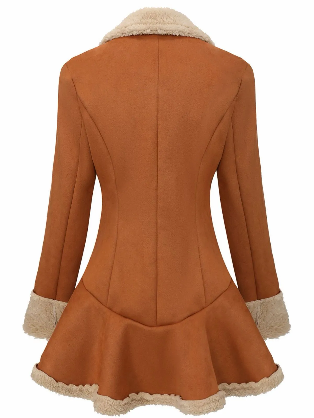Vintage 1970s Lapel Flared Hem Suede Jacket sold by Retro Stage product image thumbnail 3