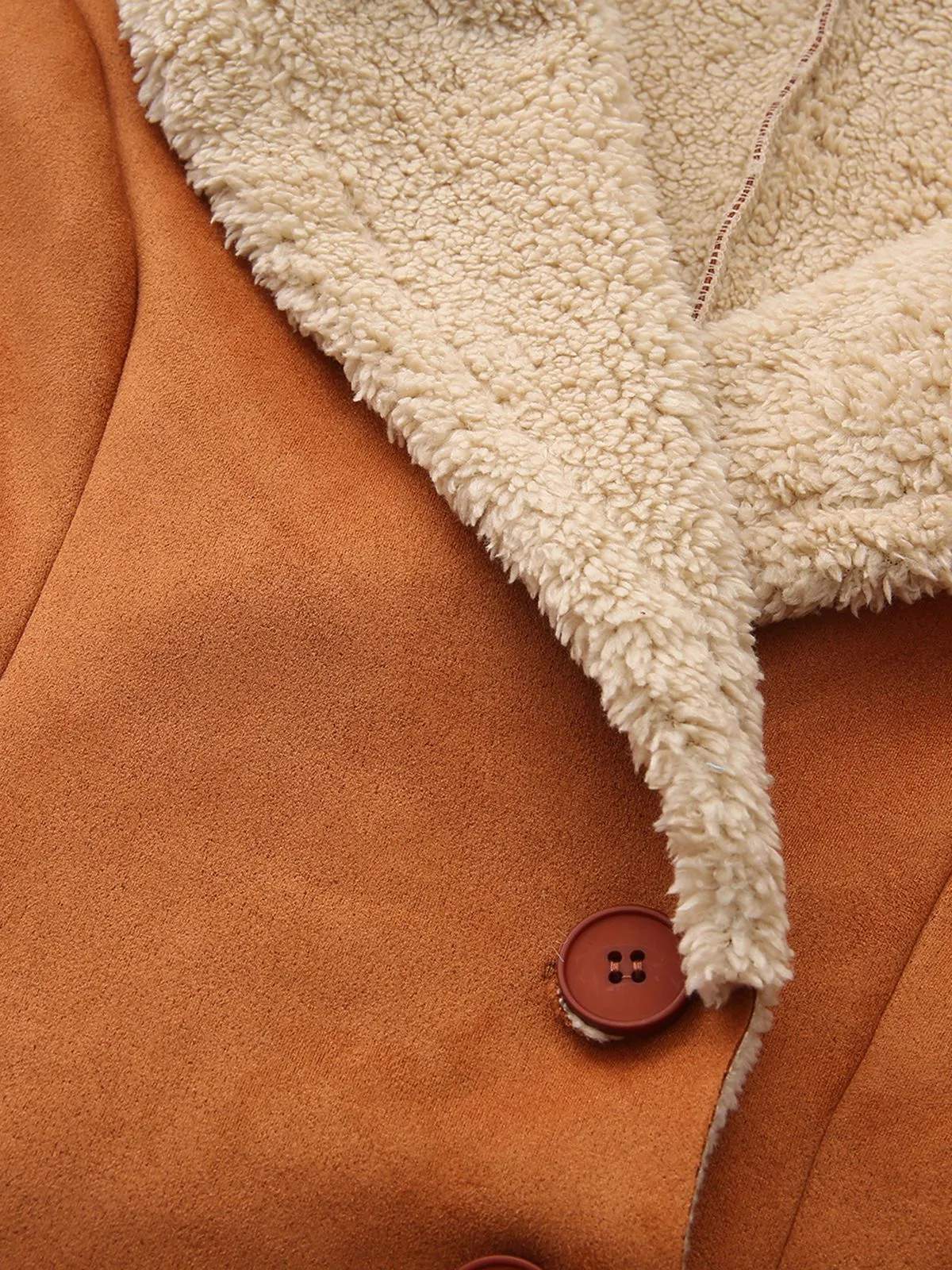 Vintage 1970s Lapel Flared Hem Suede Jacket sold by Retro Stage product image thumbnail 4
