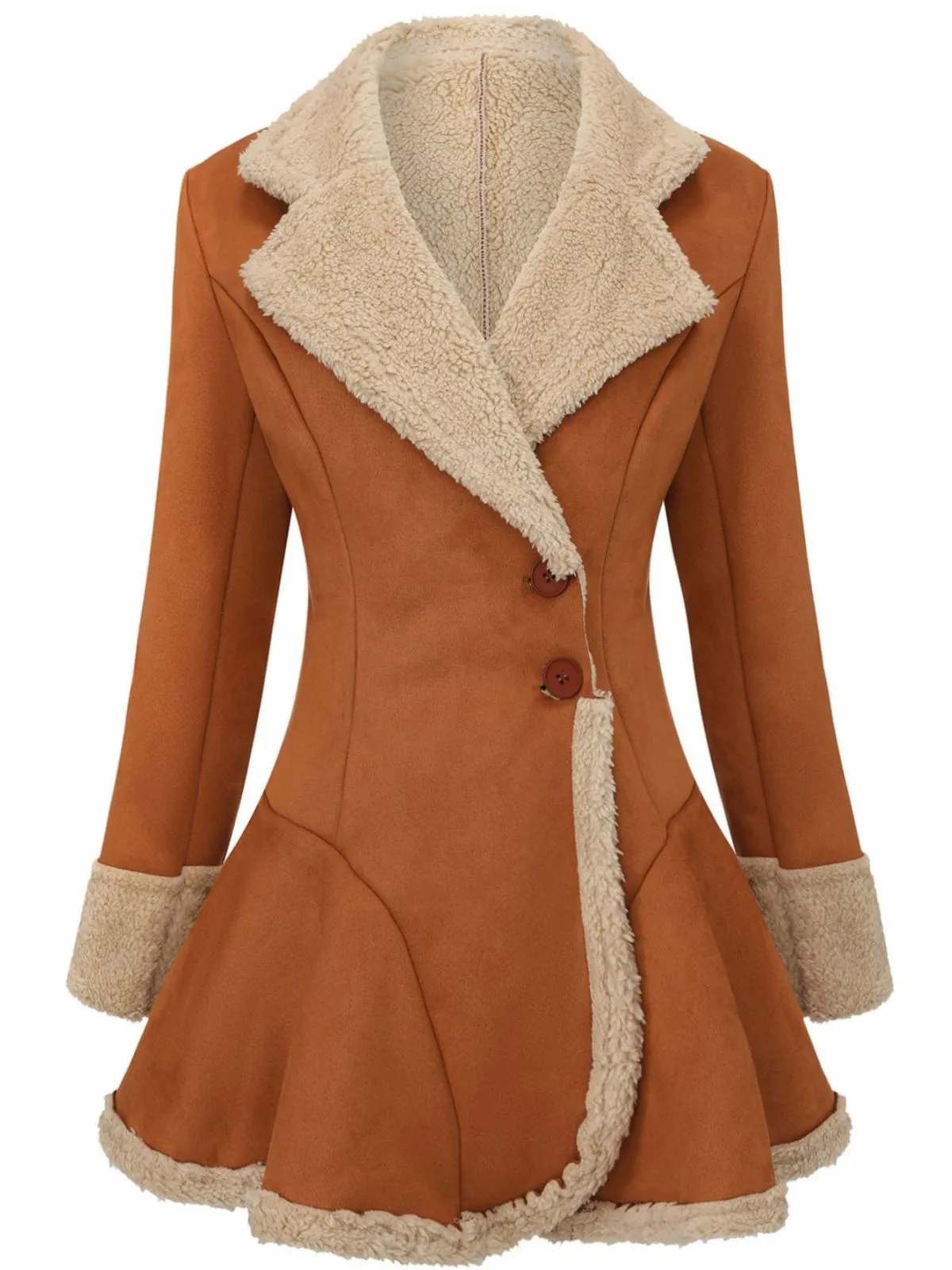 Vintage 1970s Lapel Flared Hem Suede Jacket sold by Retro Stage product image thumbnail 2