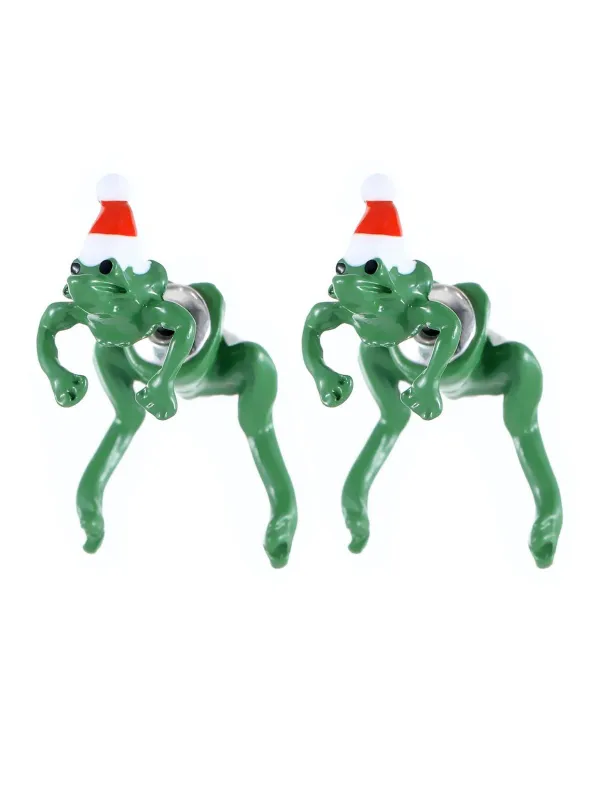 Christmas Funny Animal Earrings sold by Retro Stage