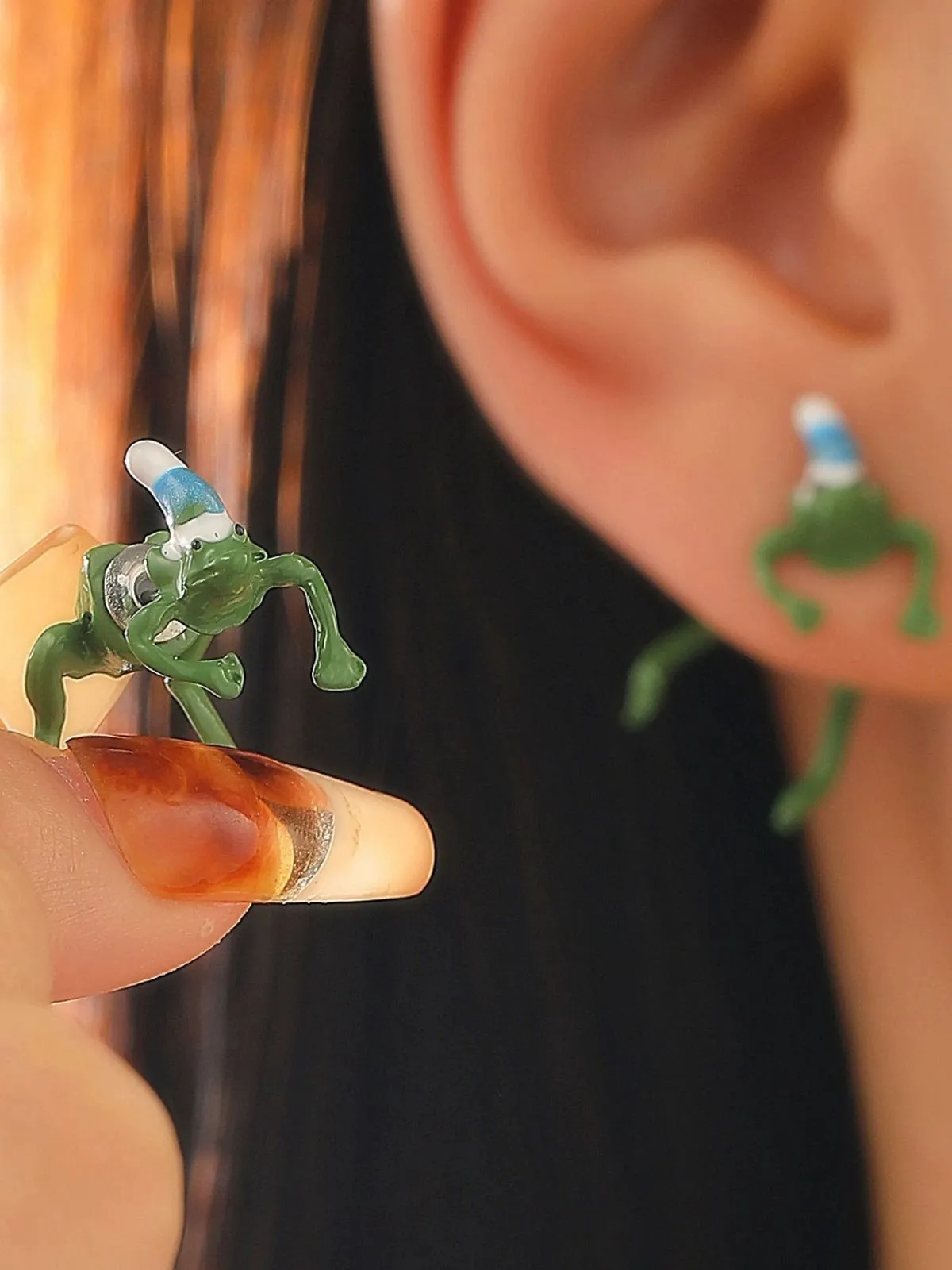 Christmas Funny Animal Earrings sold by Retro Stage product image thumbnail 3