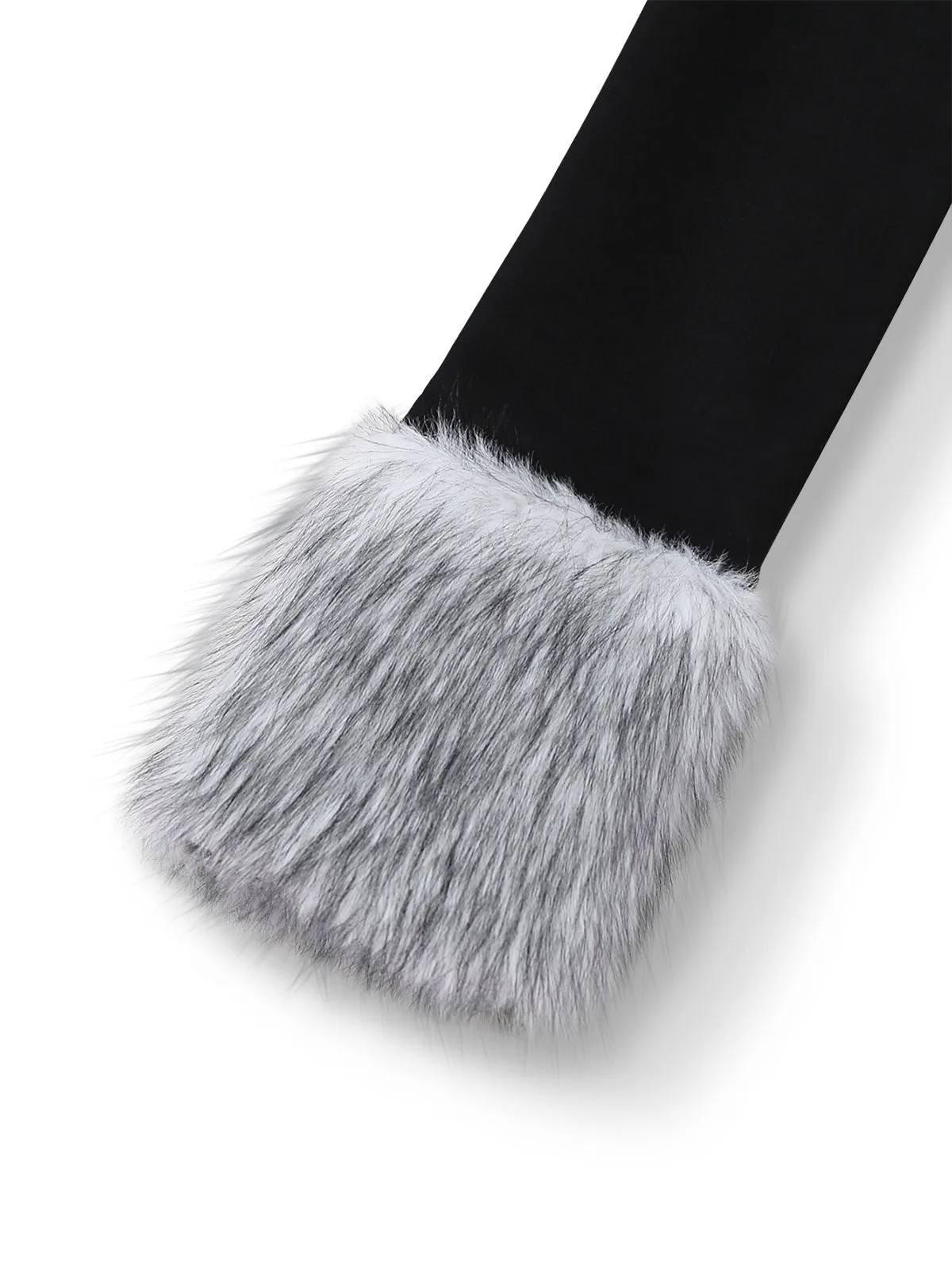 Black 1930s Faux Fur Trim Maxi Coat sold by Retro Stage product image thumbnail 5