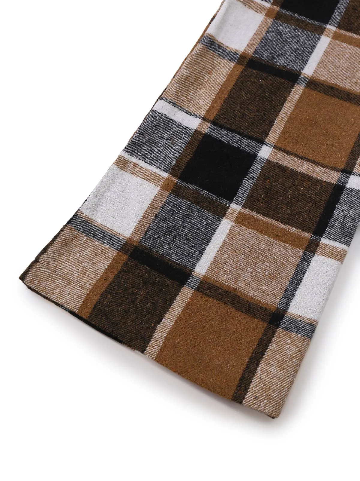 2PCS Khaki 1950s Faux Wool Plaid Sleeveless Vest & Pants sold by Retro Stage product image thumbnail 5