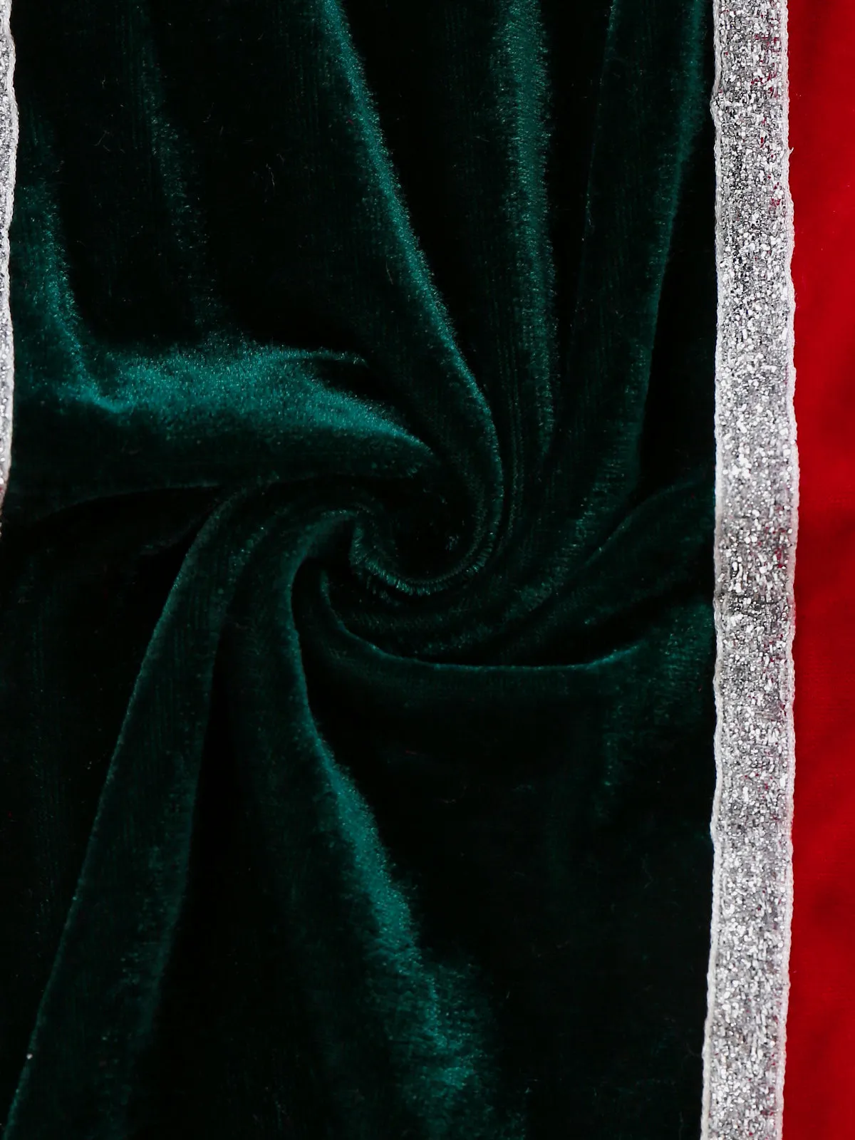 1960s Strapless Velvet Christmas Fur Trim Bow Dress Set sold by Retro Stage product image thumbnail 5