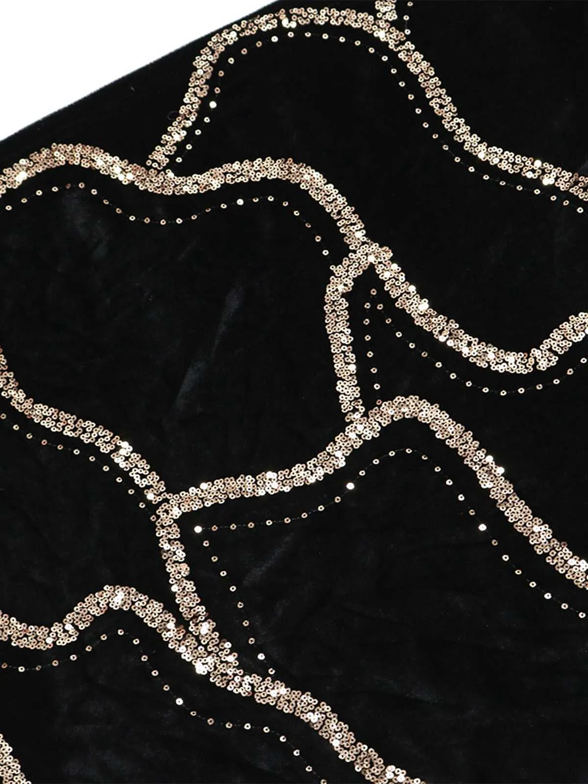 Black 1980s Strapless Sequin Bodycon Dress sold by Retro Stage product image thumbnail 5