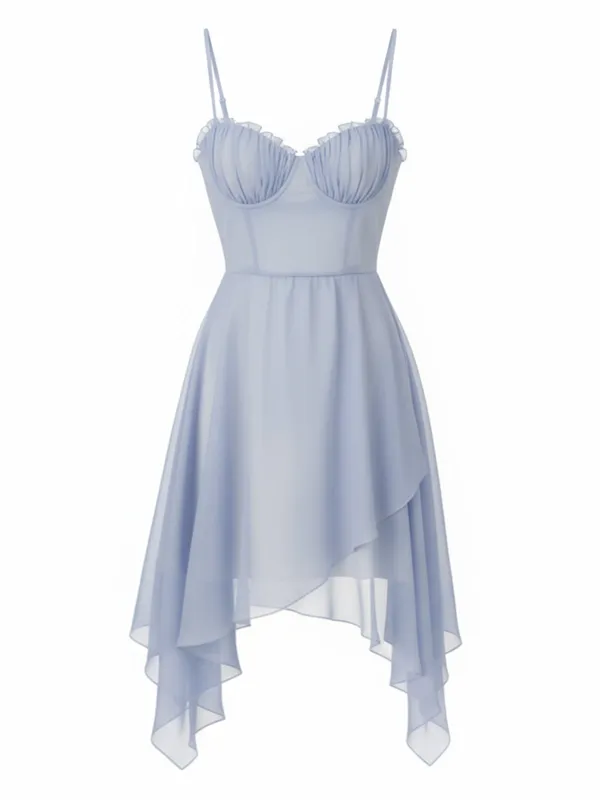 [Pre-Sale] Light Purple 1970s Chiffon Spaghetti Strap Nightgown sold by Retro Stage