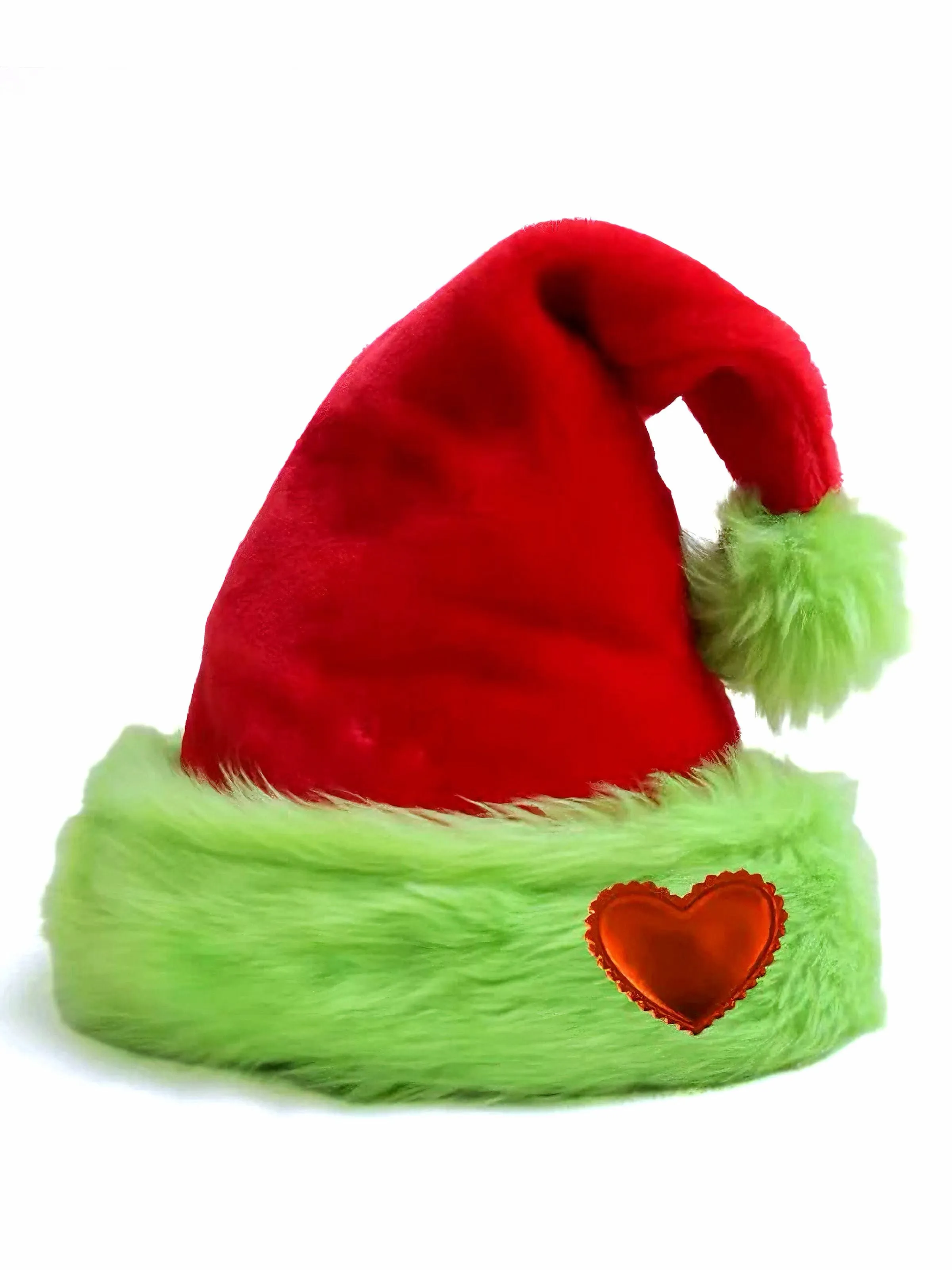 Christmas Light Grinch Green Fur Christmas Hat sold by Retro Stage product image thumbnail 2