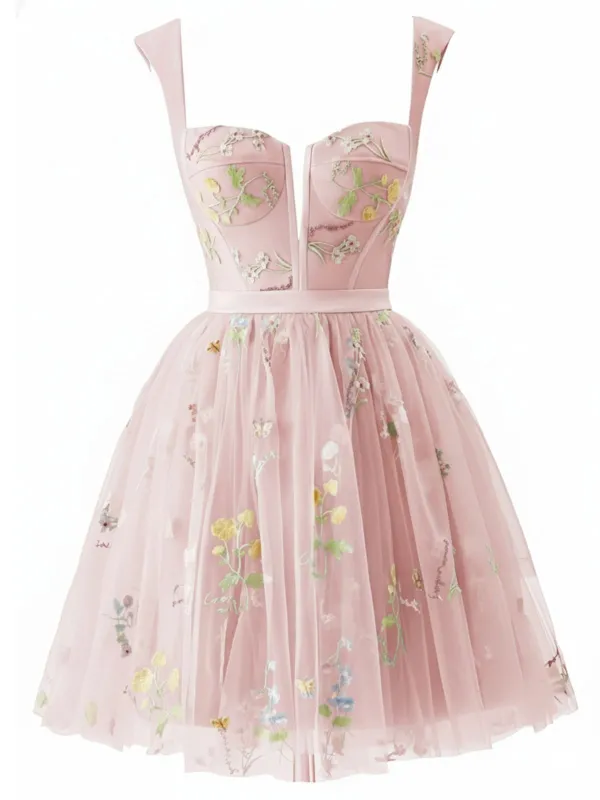 1970s Embroidered Floral Lace Mini Dress sold by Retro Stage