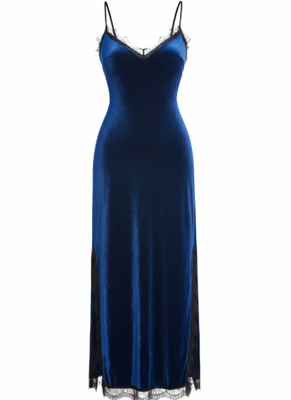 1960s Slip Velvet Lace Nightgown sold by Retro Stage