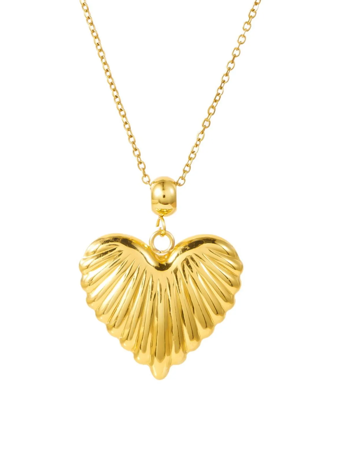 Vintage Stainless Steel Heart Necklace sold by Retro Stage