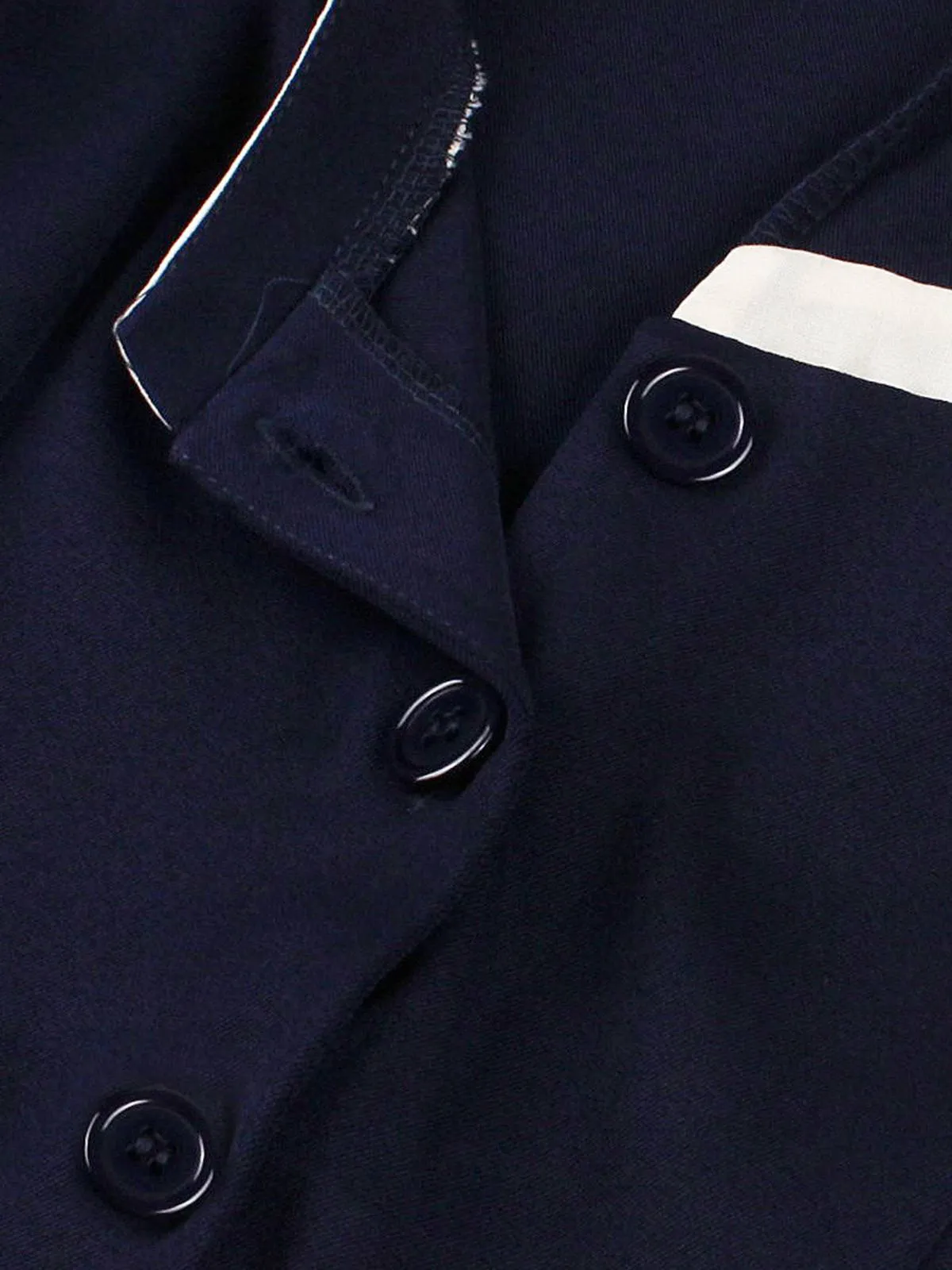 Navy Blue 1950s Nautical Square Neck Belted Dress sold by Retro Stage product image thumbnail 3