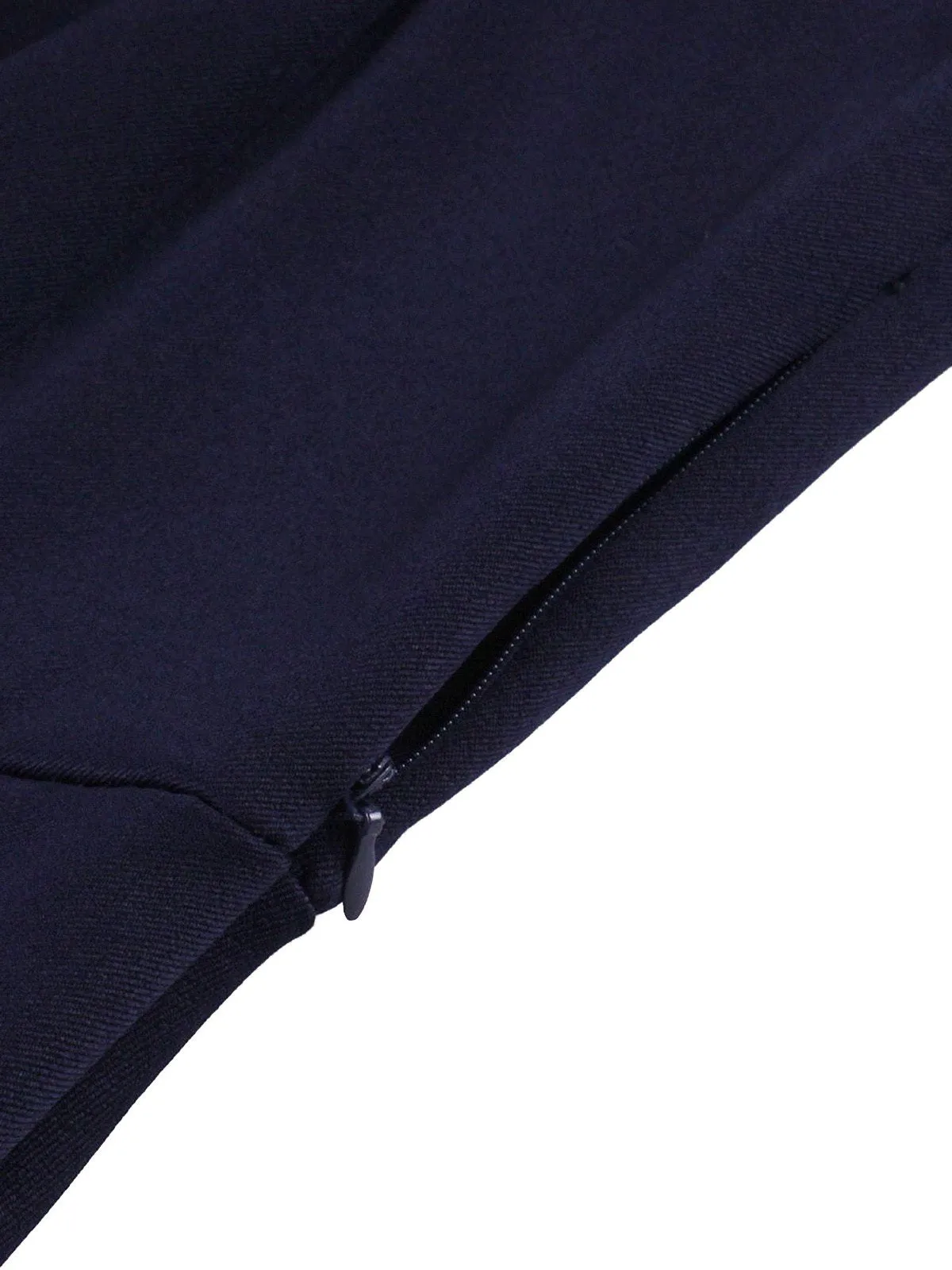 Navy Blue 1950s Nautical Square Neck Belted Dress sold by Retro Stage product image thumbnail 4