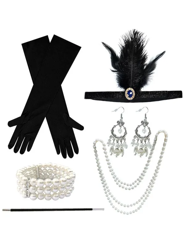 6PCS 1920s Flapper Costume Accessory Set sold by Retro Stage