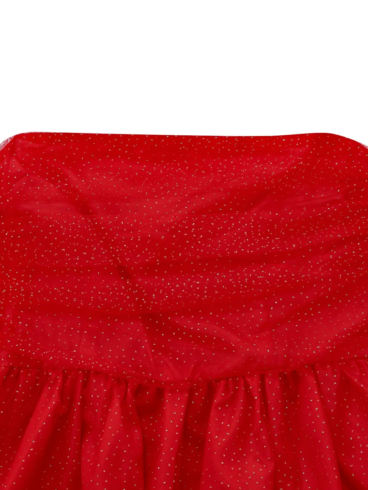 1960s Strapless Glitter Back-Tie Tulle Dress sold by Retro Stage product image thumbnail 4