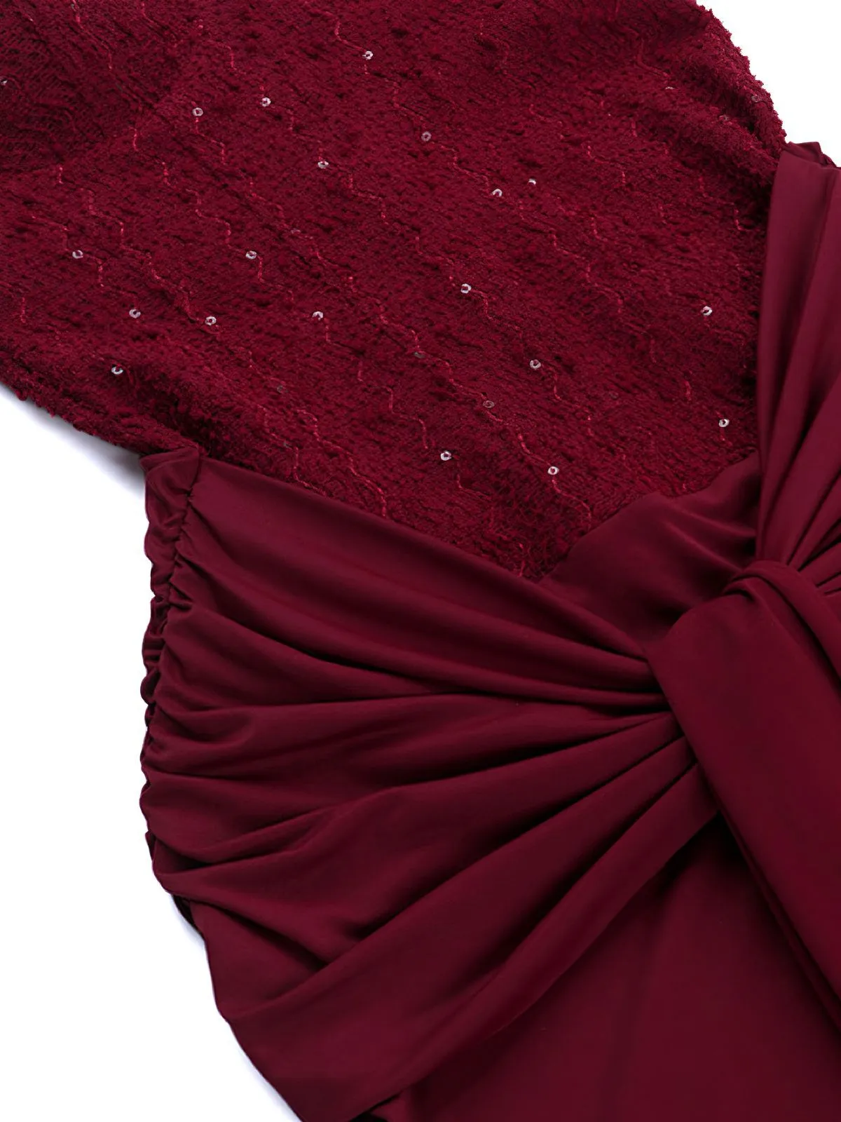 1930s Solid Lace-Up Strapless Maxi Dress sold by Retro Stage product image thumbnail 5