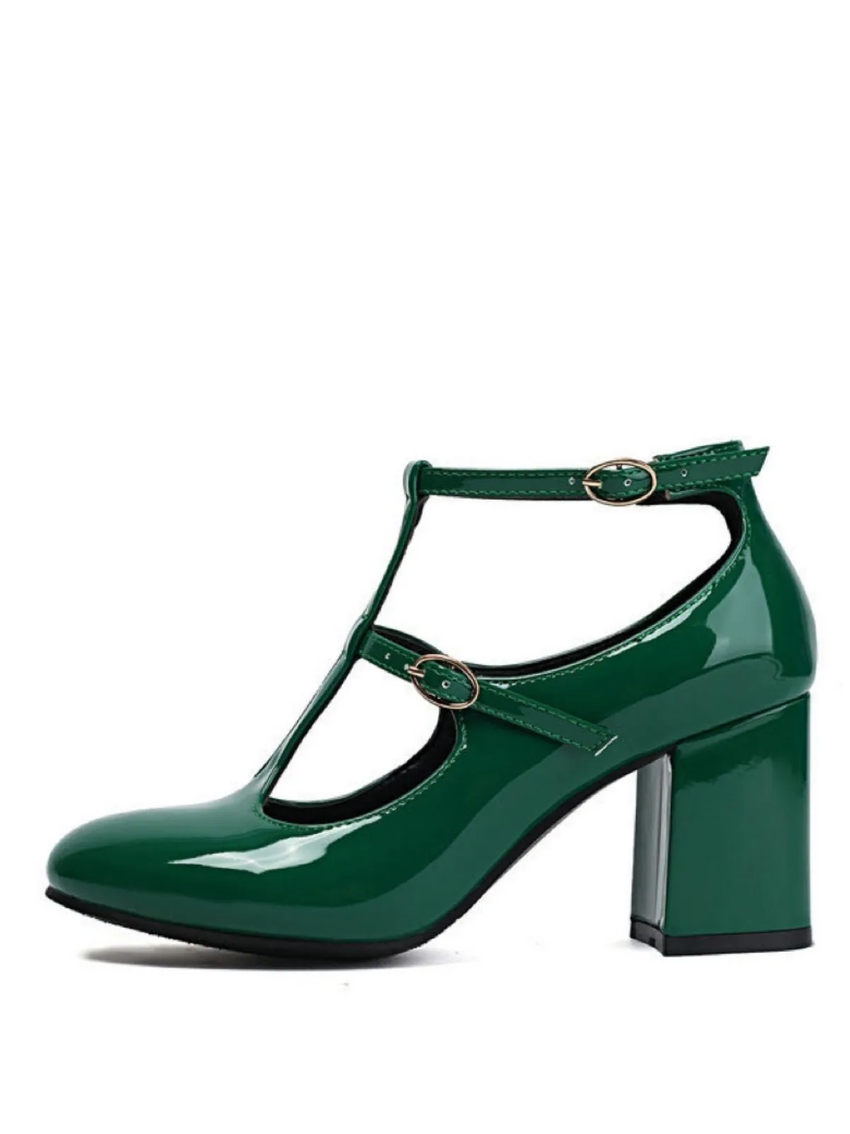 Patent T-Strap High Heel Pumps sold by Retro Stage product image thumbnail 5