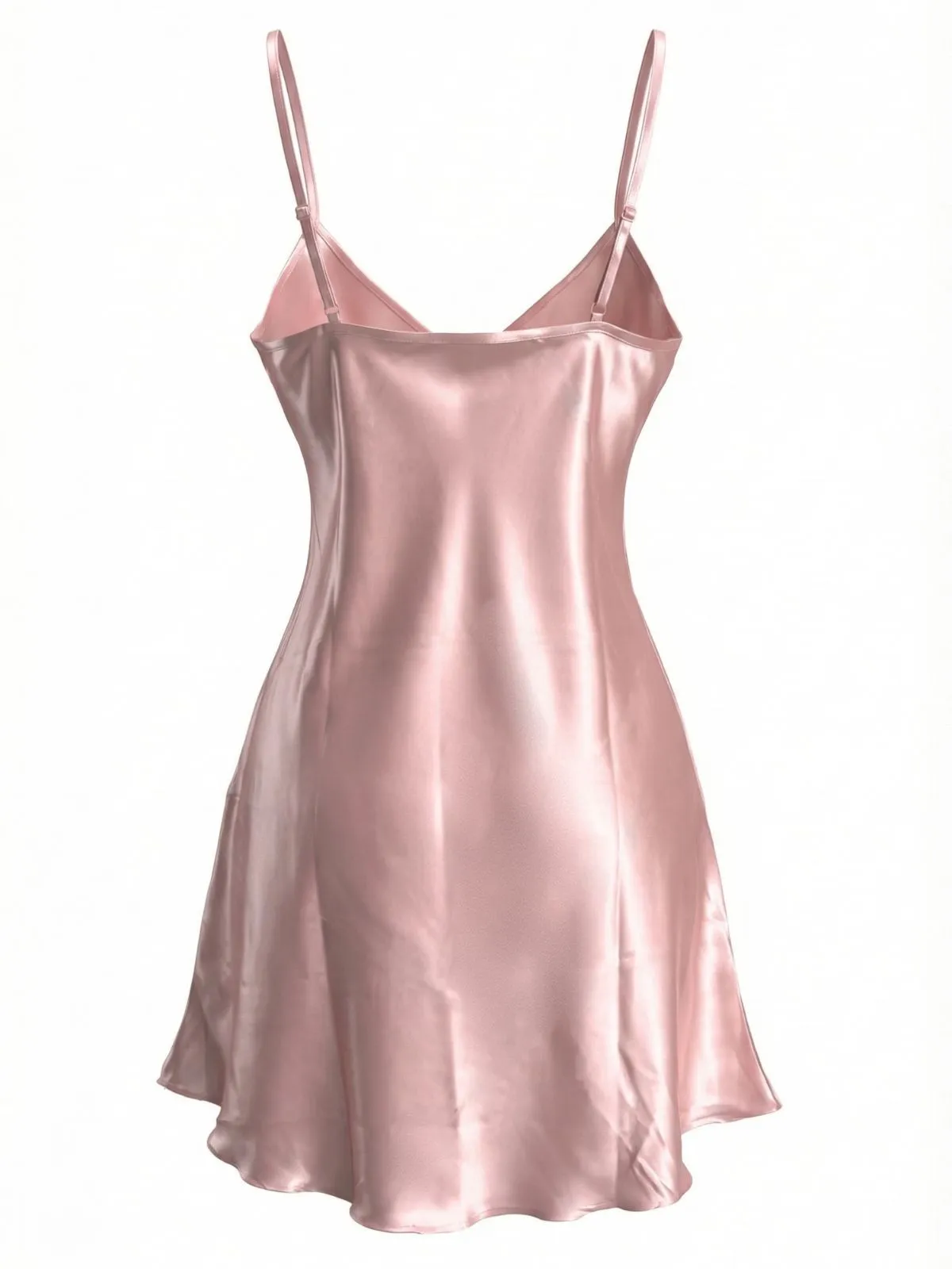 1960s Lace V-Neck Solid Spaghetti Strap Nightgown sold by Retro Stage product image thumbnail 3