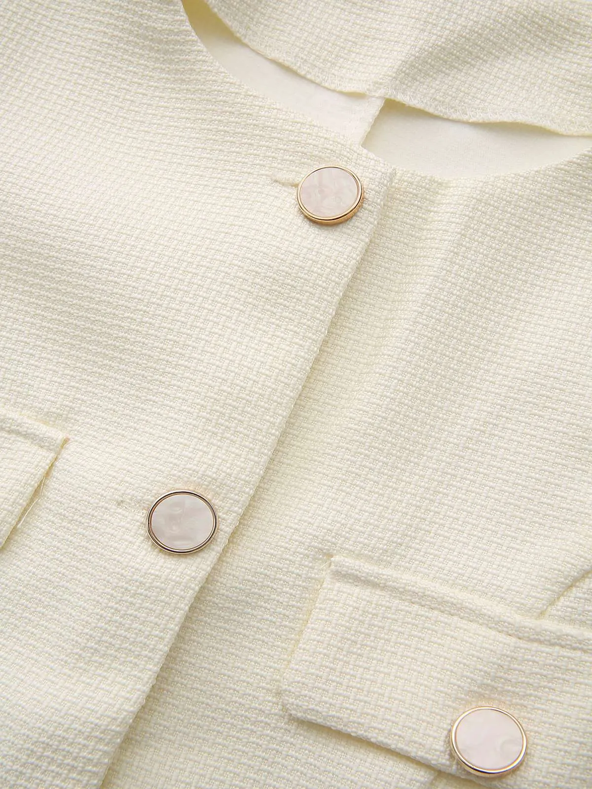 Beige 1950s Long Sleeve Buttons Suit Jacket sold by Retro Stage product image thumbnail 4