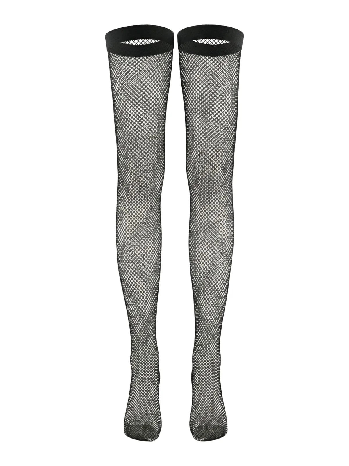 Black 1960s Lace Bow Corset Lingerie Set with Fishnet Stockings sold by Retro Stage product image thumbnail 3