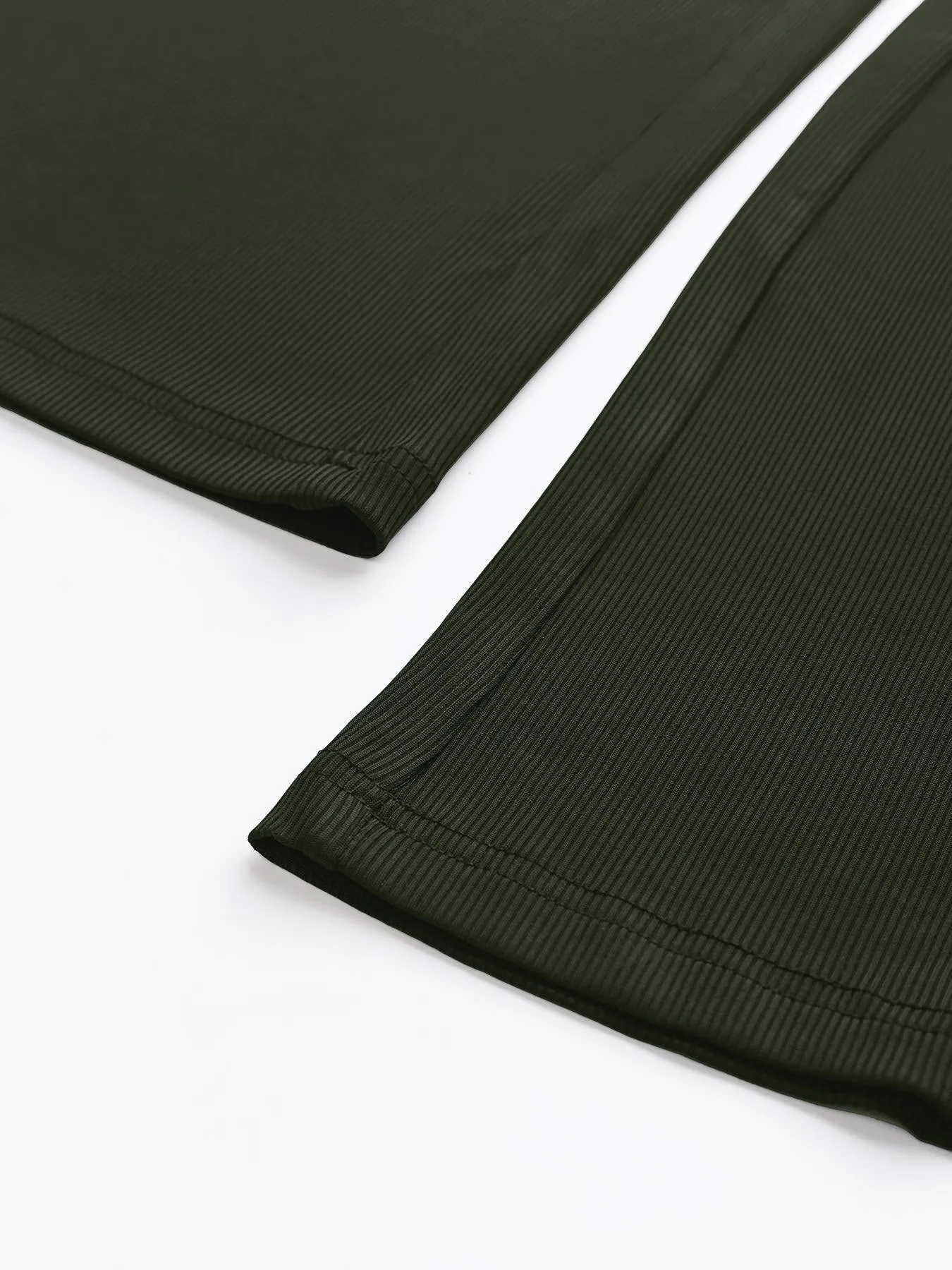 Olive Green 1950s V-Neck Sheer Polka Dot Sleeve Jumpsuit sold by Retro Stage product image thumbnail 5