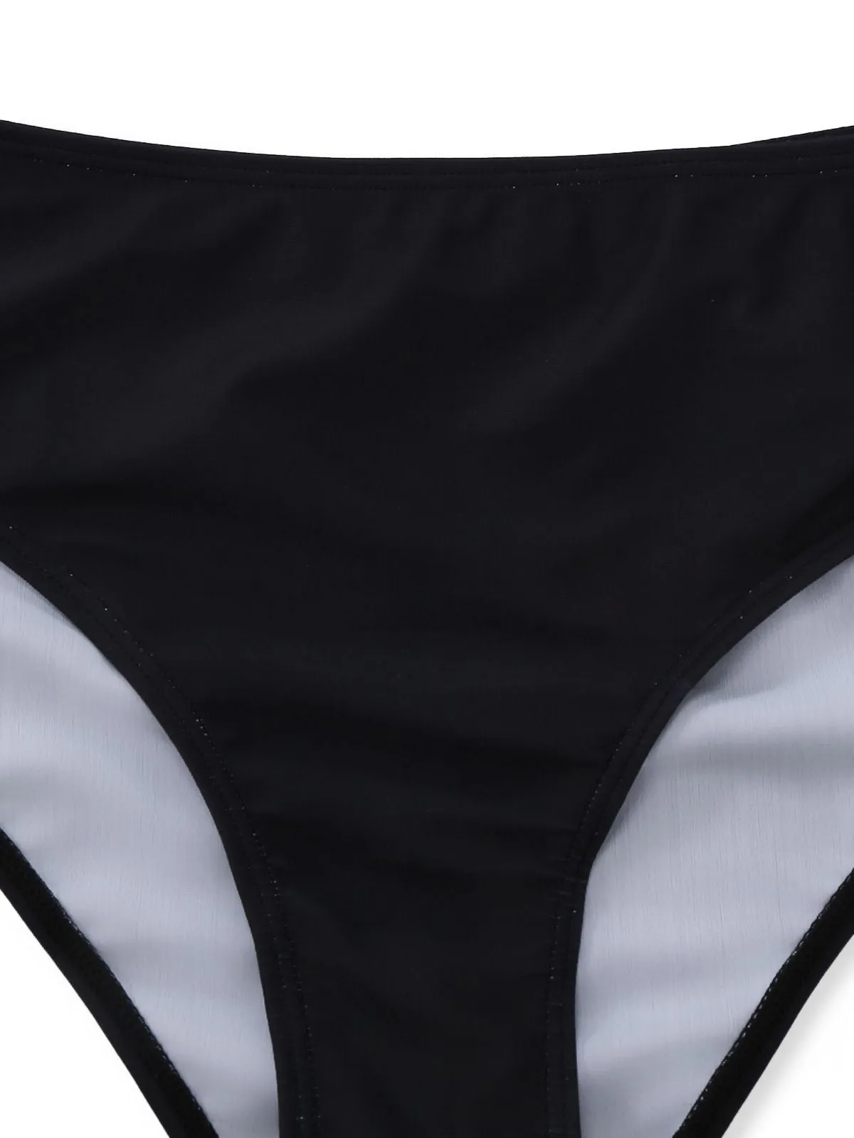 Black 1950s Explore The Beach Tankini Set sold by Retro Stage product image thumbnail 5