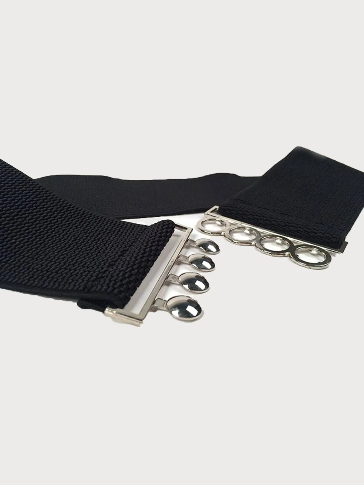Black Vintage Elastic Metal Buckle Belt sold by Retro Stage product image thumbnail 5