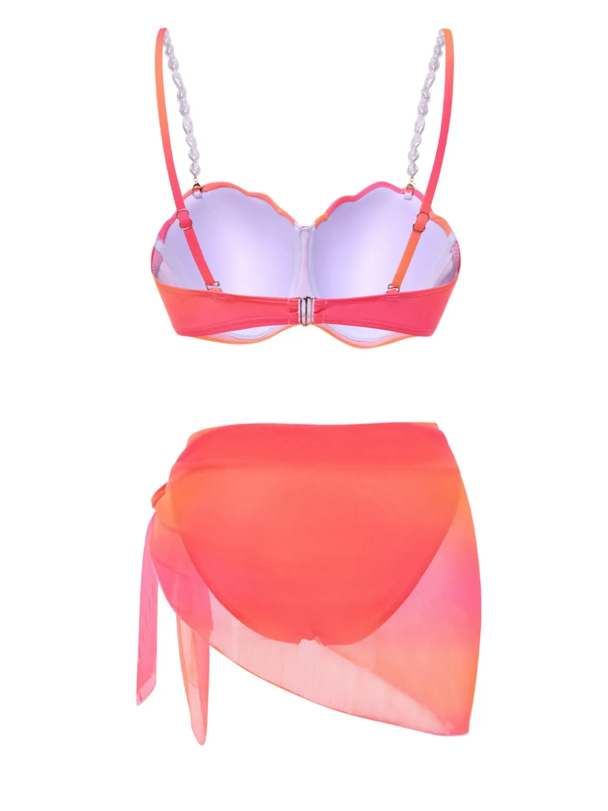 1940s Color Gradient Shell Bikini Set & Cover-Up sold by Retro Stage product image thumbnail 5