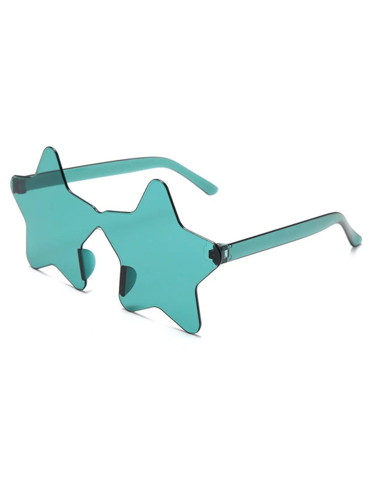 Vintage Colorful Star Rimless Sunglasses sold by Retro Stage product image thumbnail 2