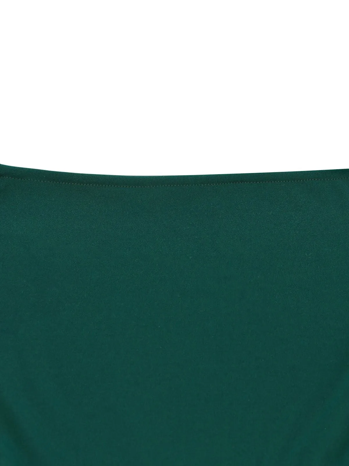 Green 1940s Off-Shoulder Pleated Gradient Dress sold by Retro Stage product image thumbnail 5