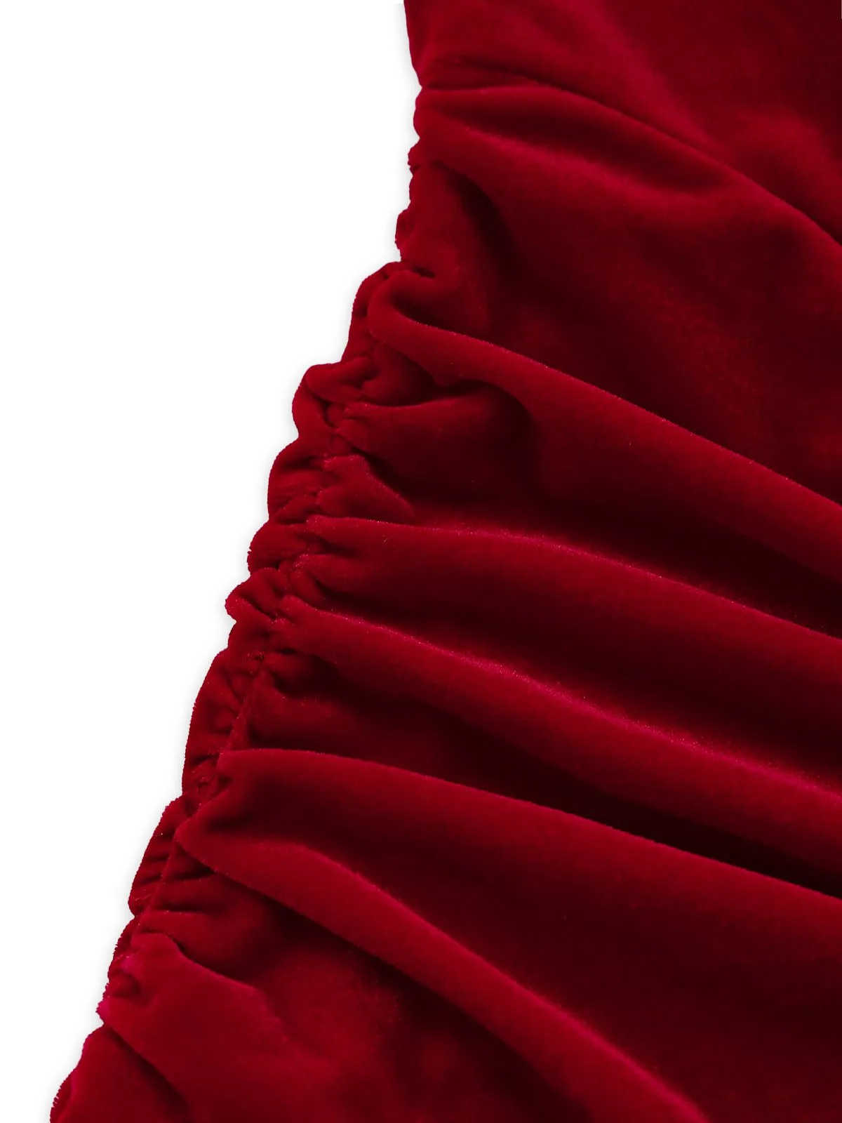 1980s Velvet Corset Ruched Sweetheart Mini Dress sold by Retro Stage product image thumbnail 5