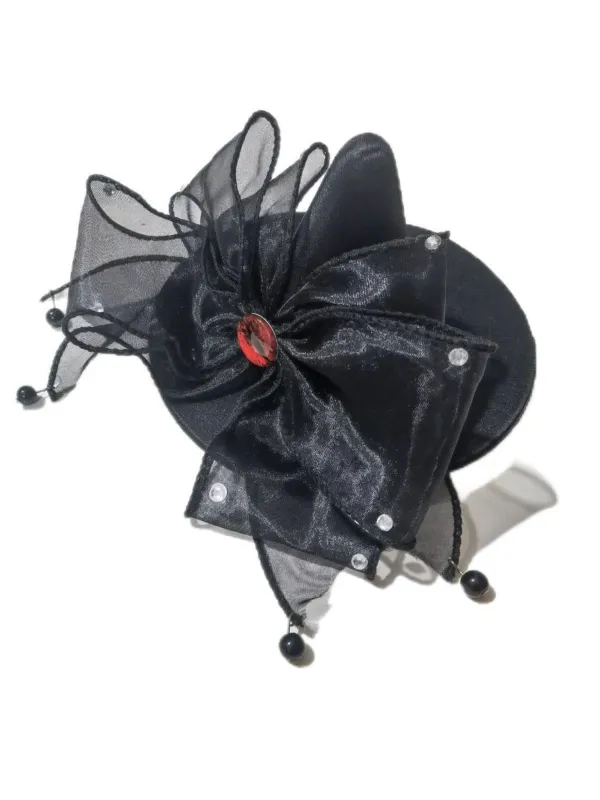 Halloween Bow Pointed Hat Hair Clip made by Retro Stage