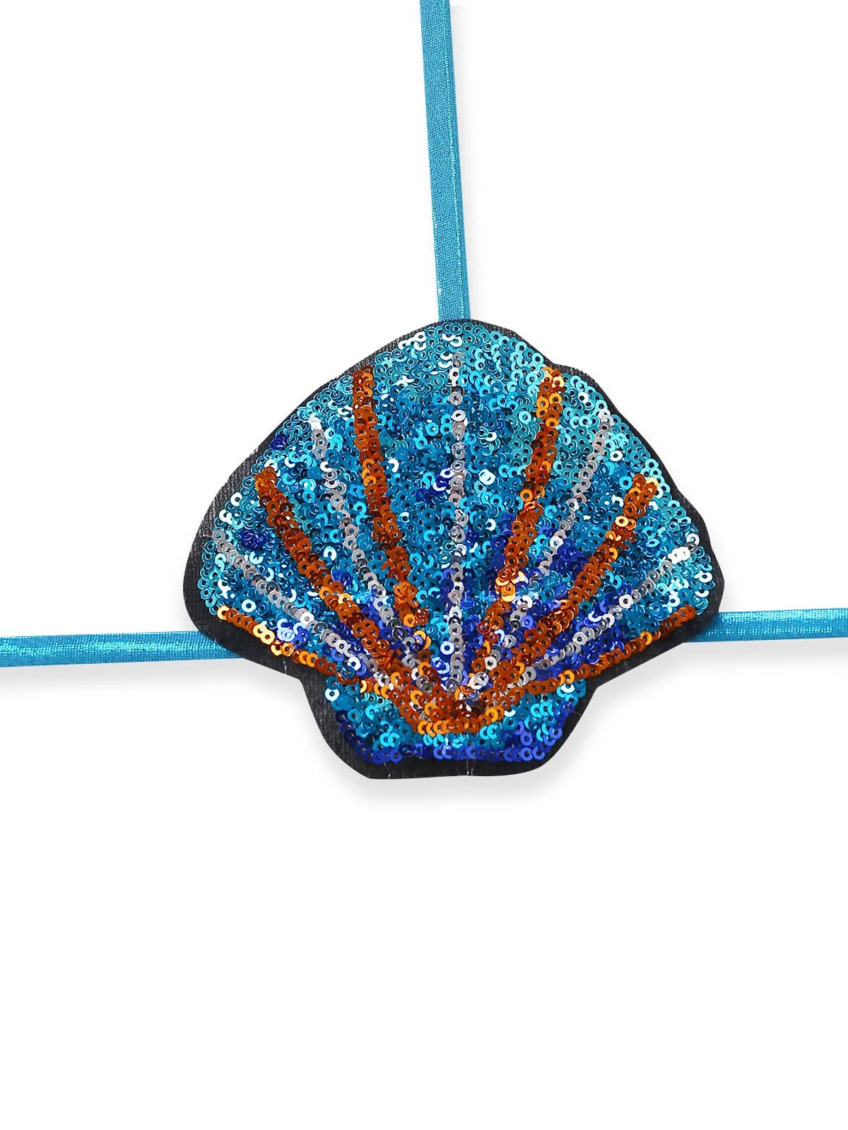 Blue 1970s Shell & Starfish Bikini Set sold by Retro Stage product image thumbnail 5