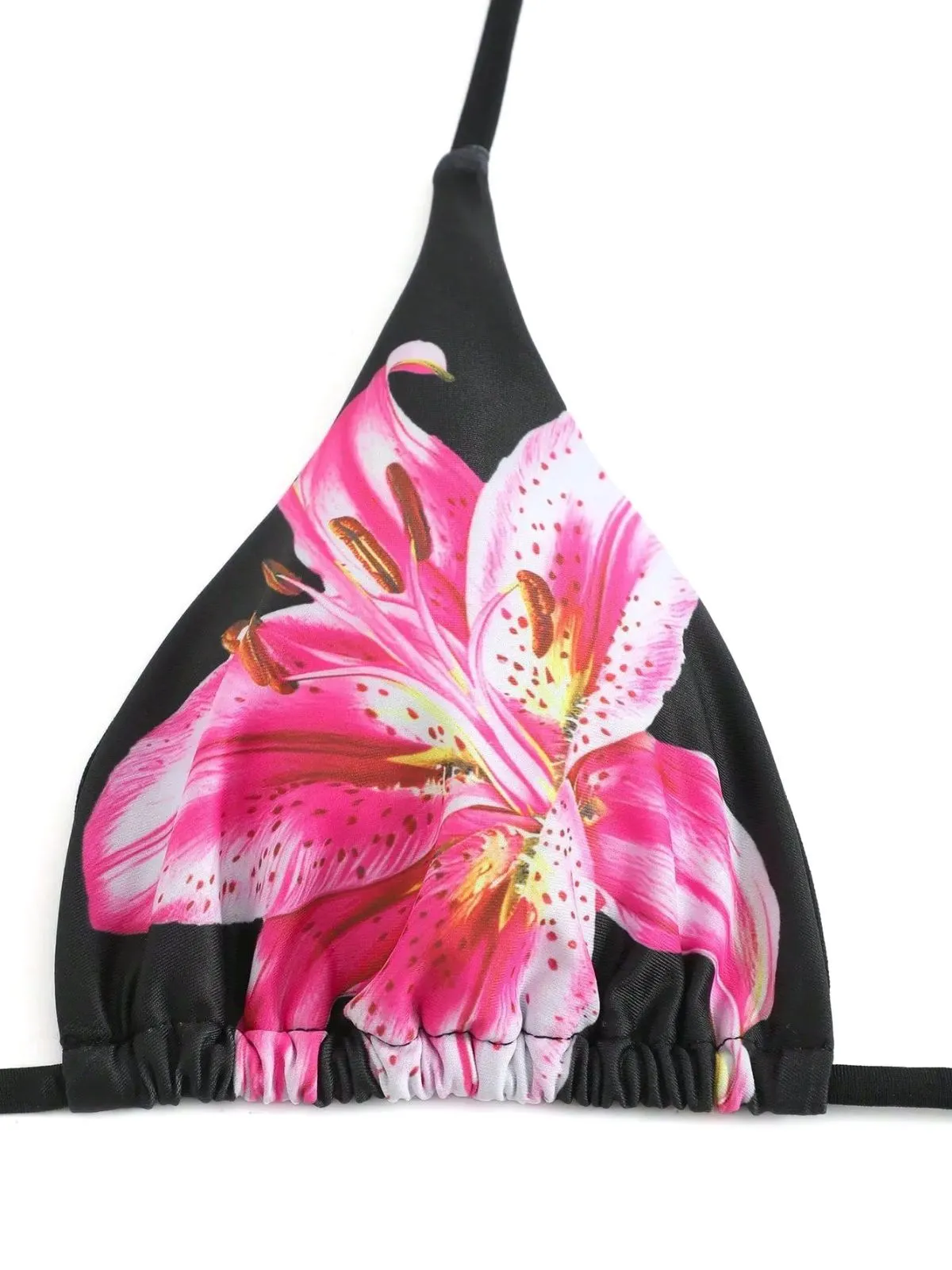 3PCS 1950s Mesh Lily Print Bikini Set & Cover-Up sold by Retro Stage product image thumbnail 3